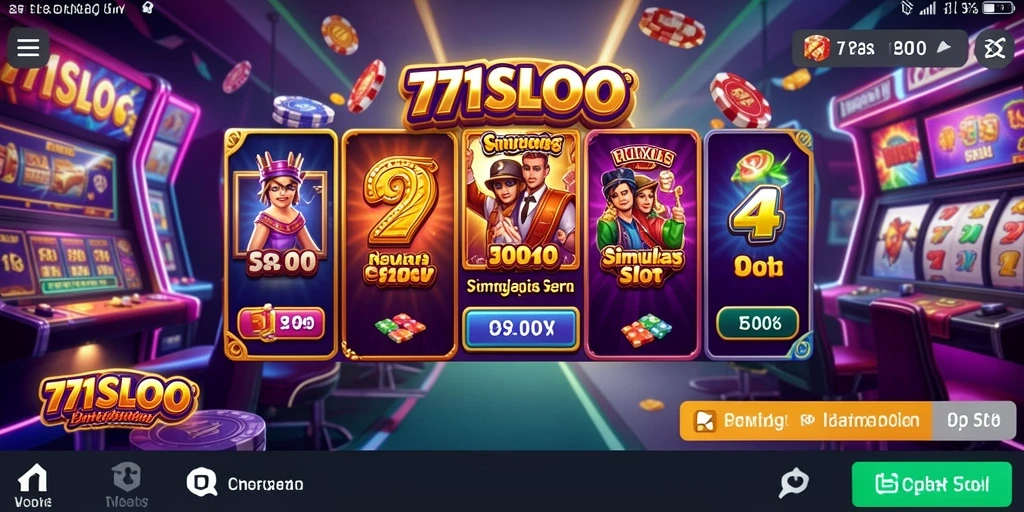 Tampilan gameplay menarik di 171SLOT yang penuh warna.
