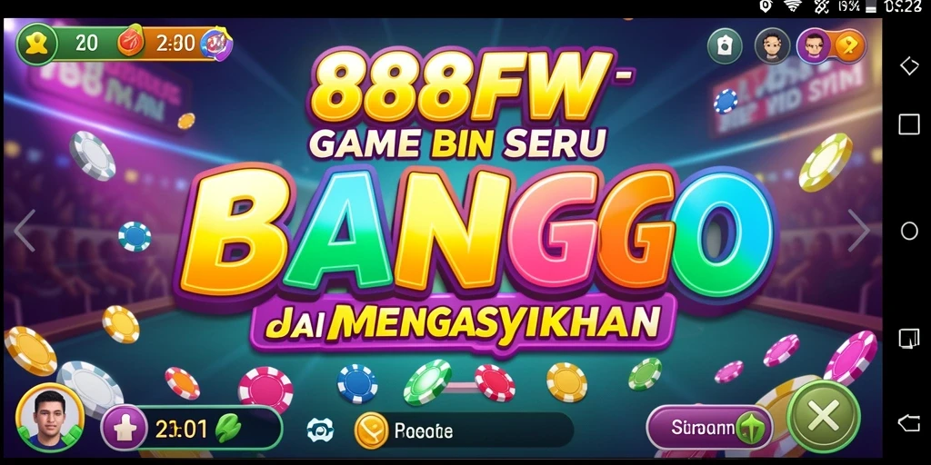Screenshot gameplay 888FW yang menunjukkan suasana permainan Bingo yang seru.