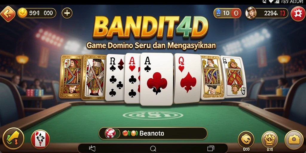 Tangkapan layar dari permainan Domino BANDIT4D yang seru.