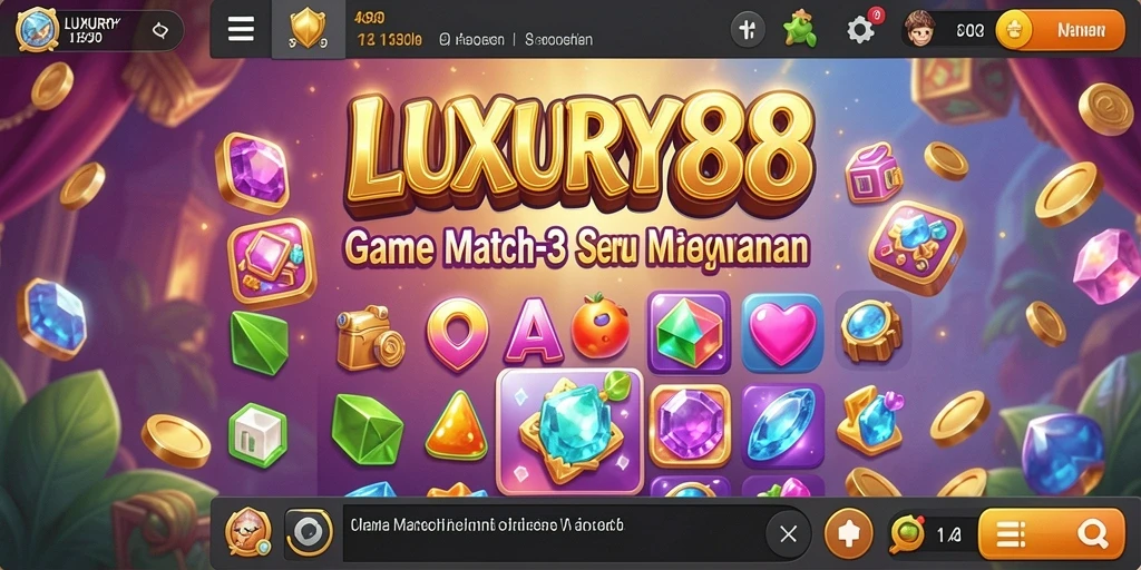 Tampilan gameplay LUXURY88 yang menarik dan penuh warna.