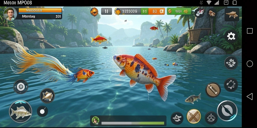Tangkapan ikan besar dalam gameplay MPO08 yang mengasyikkan.