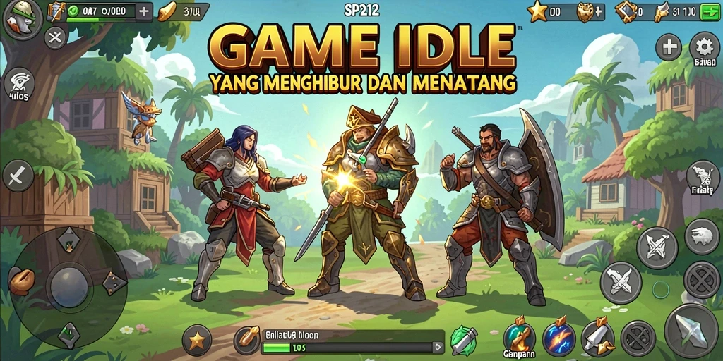 Tampilan gameplay SP212 yang seru dan menarik dalam gaya Idle.