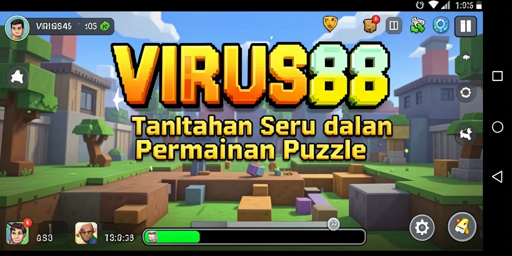 Screenshot gameplay <strong>VIRUS88</strong> menampilkan tantangan Puzzle yang mengasyikkan.